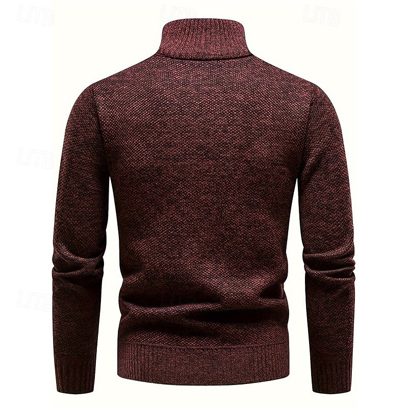 Alaric™ | Men's Quarter-Zip Stand-Collar Sweater