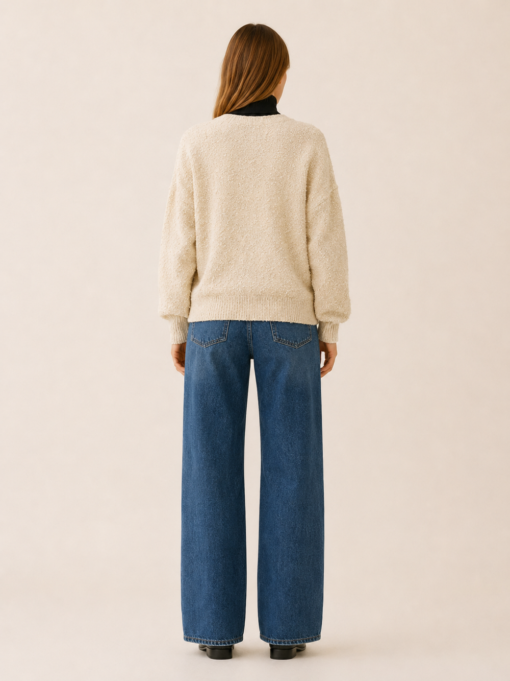 Romy™ | Oversized V-Neck Cardigan with Buttons