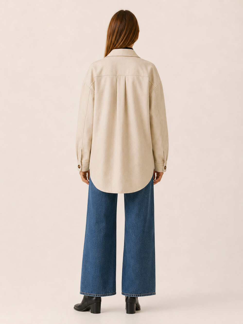 Runa™ | Longline Shirt Jacket with Chest Pockets