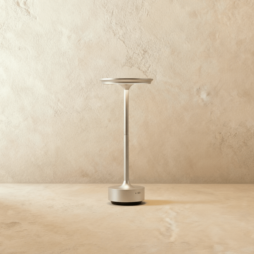 LED Iron Table Lamp with Acrylic Shade — view 2