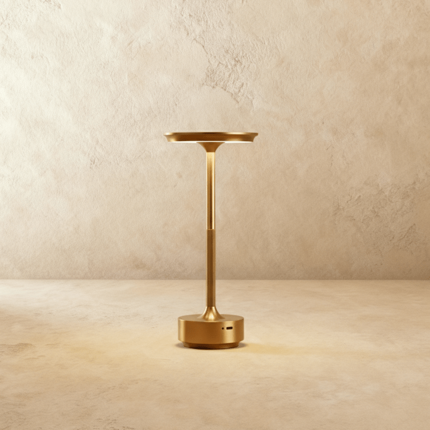 LED Iron Table Lamp with Acrylic Shade — view 3