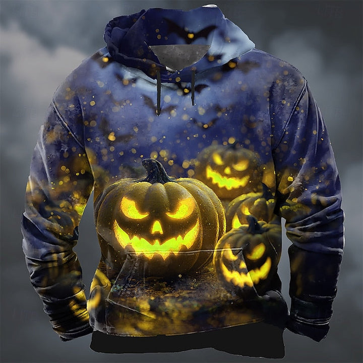 Sterling™ | Men's Halloween Pumpkin Print Hoodie