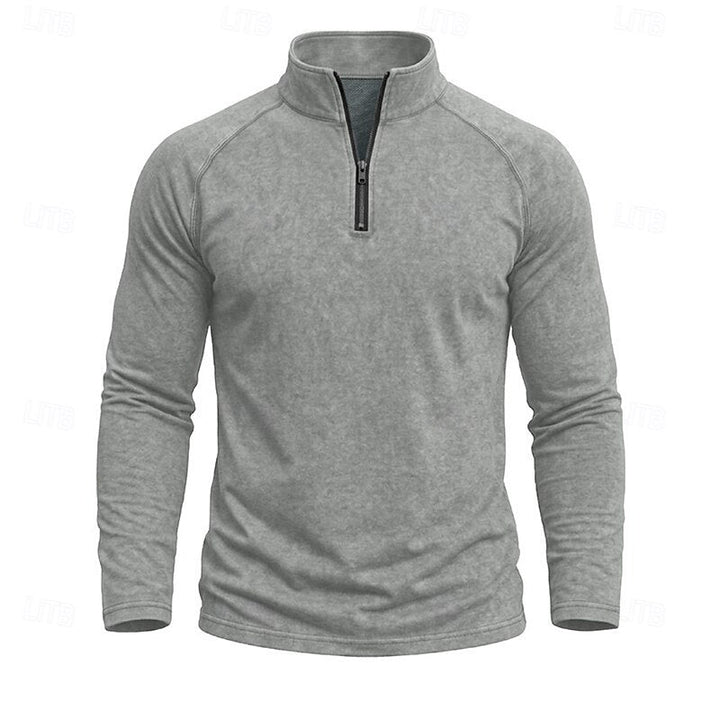 Anselm™ | Men's Relaxed Zip-Neck Long Sleeve Pullover