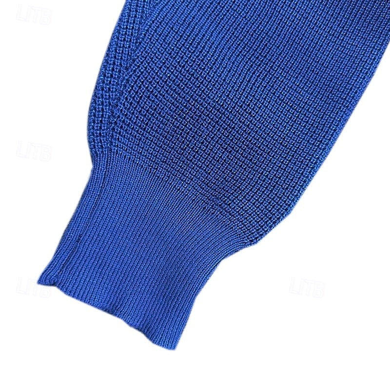 Godfrey™ | Men's Stand Collar Button Neck Waffle Knit Sweater