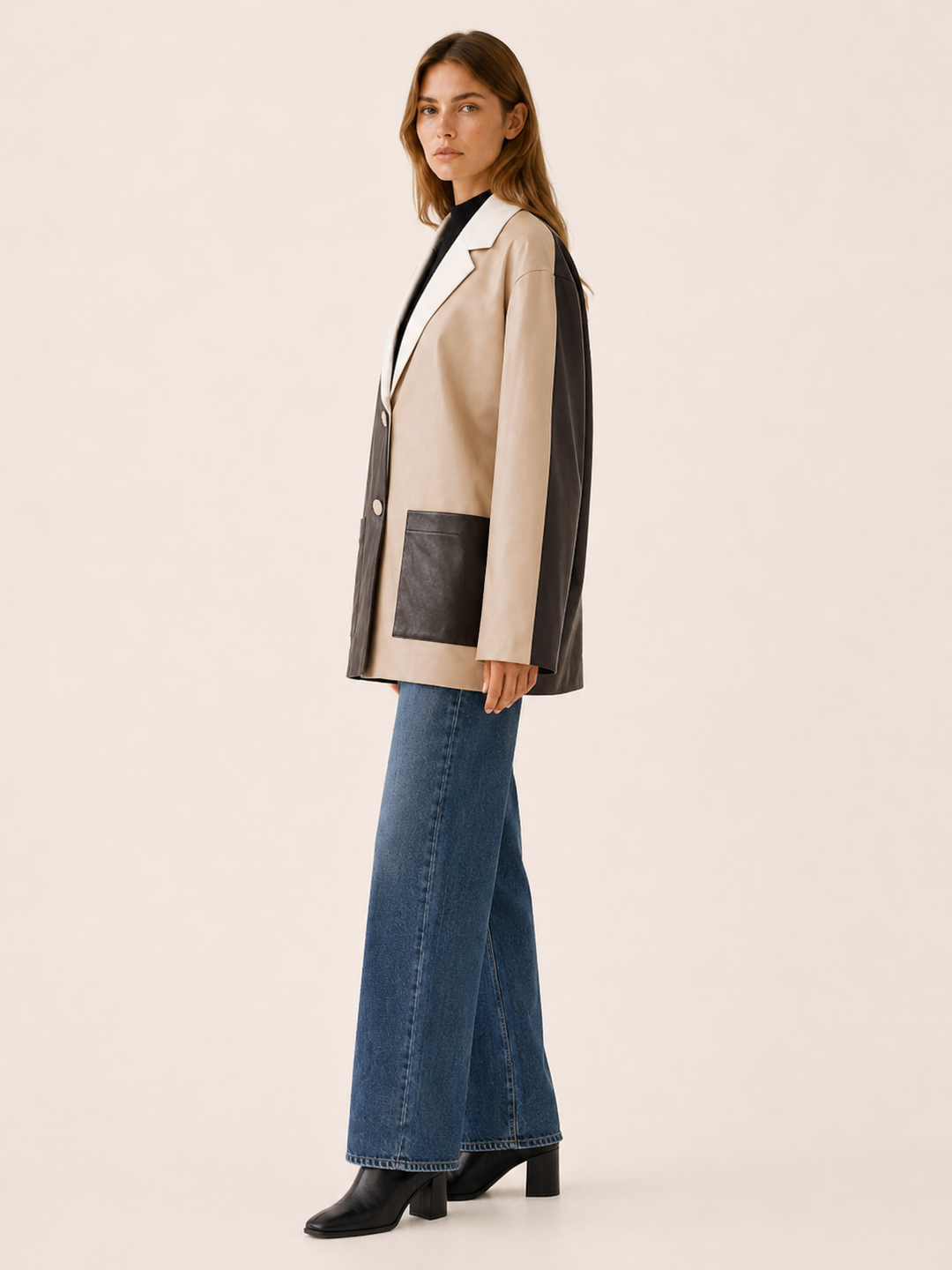 Solange™ | Colour-Block Oversized Blazer