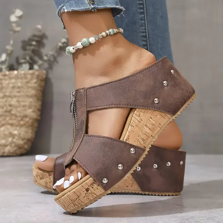 Naya™ | Orthopedic Sandals with Open Toe and Wedge Heel