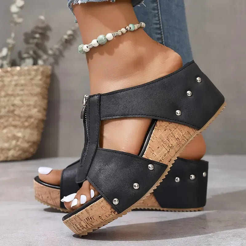 Naya™ | Orthopedic Sandals with Open Toe and Wedge Heel