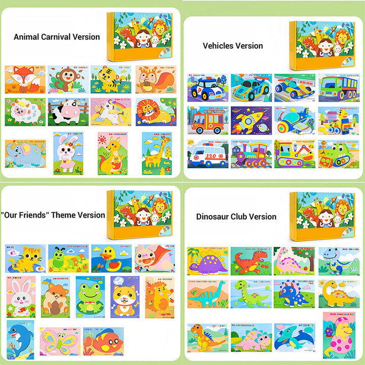 DIY 3D EVA Craft Stickers for Kids