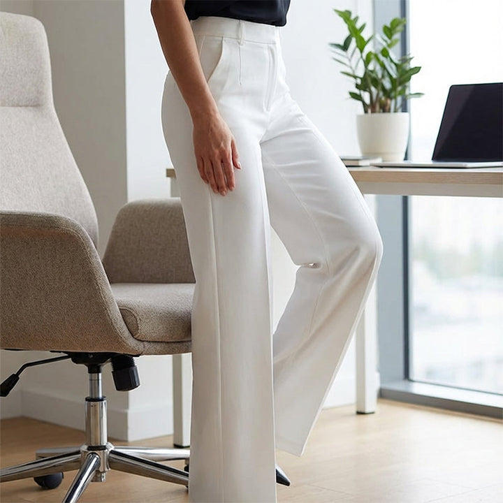 Danaro™ | High-Waisted, Straight-Leg Trousers