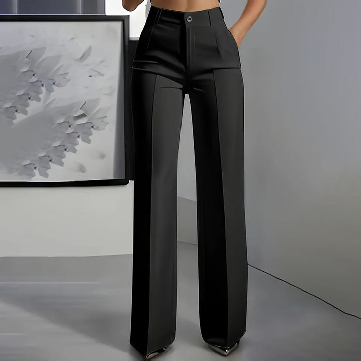 Danaro™ | High-Waisted, Straight-Leg Trousers