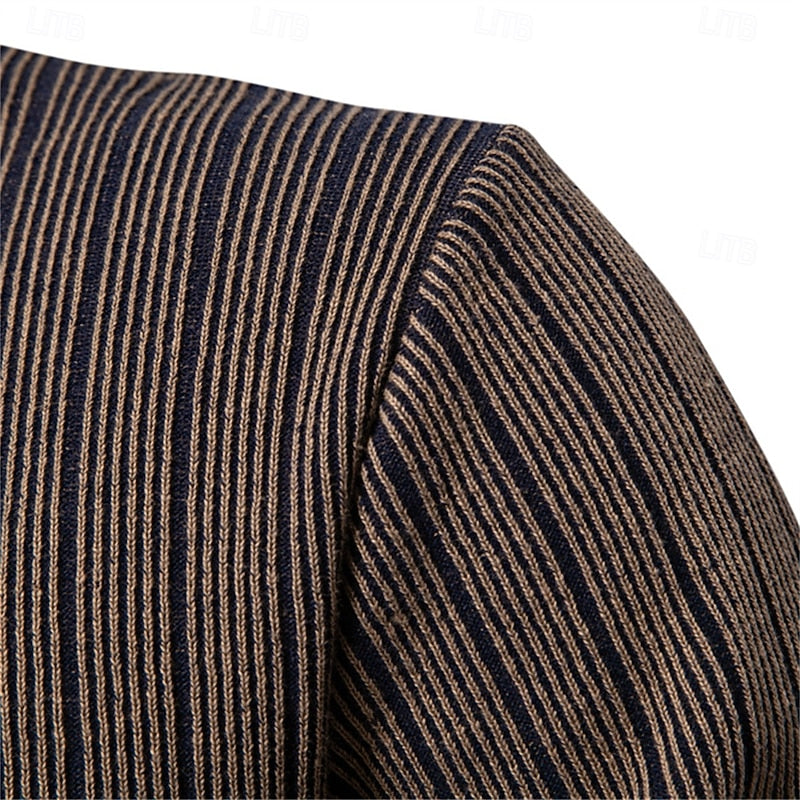 Emeric™ | Men's Ribbed Mock Neck Pullover Sweater