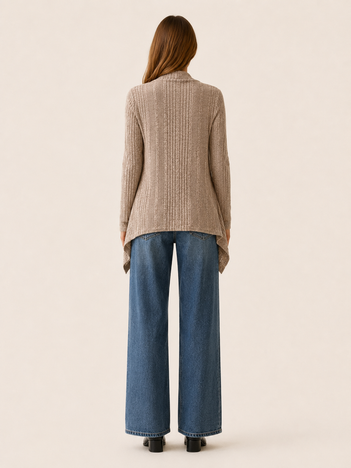 Tove™ | Waterfall Cardigan with Draped Hem