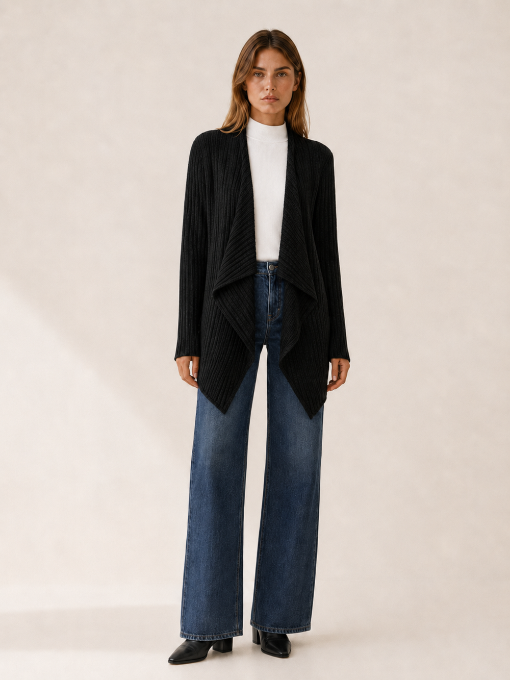 Tove™ | Waterfall Cardigan with Draped Hem