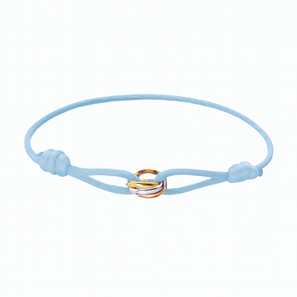 Trinity Tri-Tone Cord Bracelet