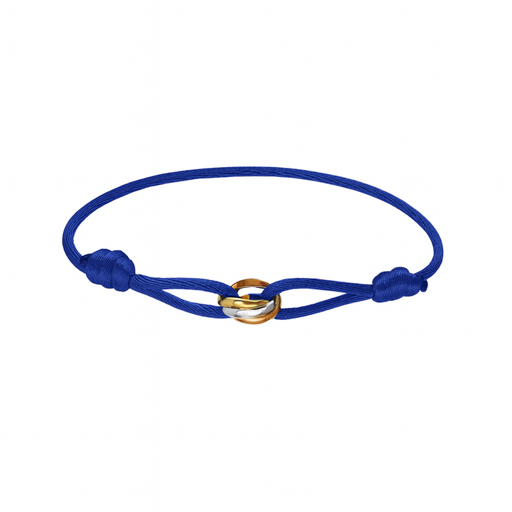 Trinity Tri-Tone Cord Bracelet