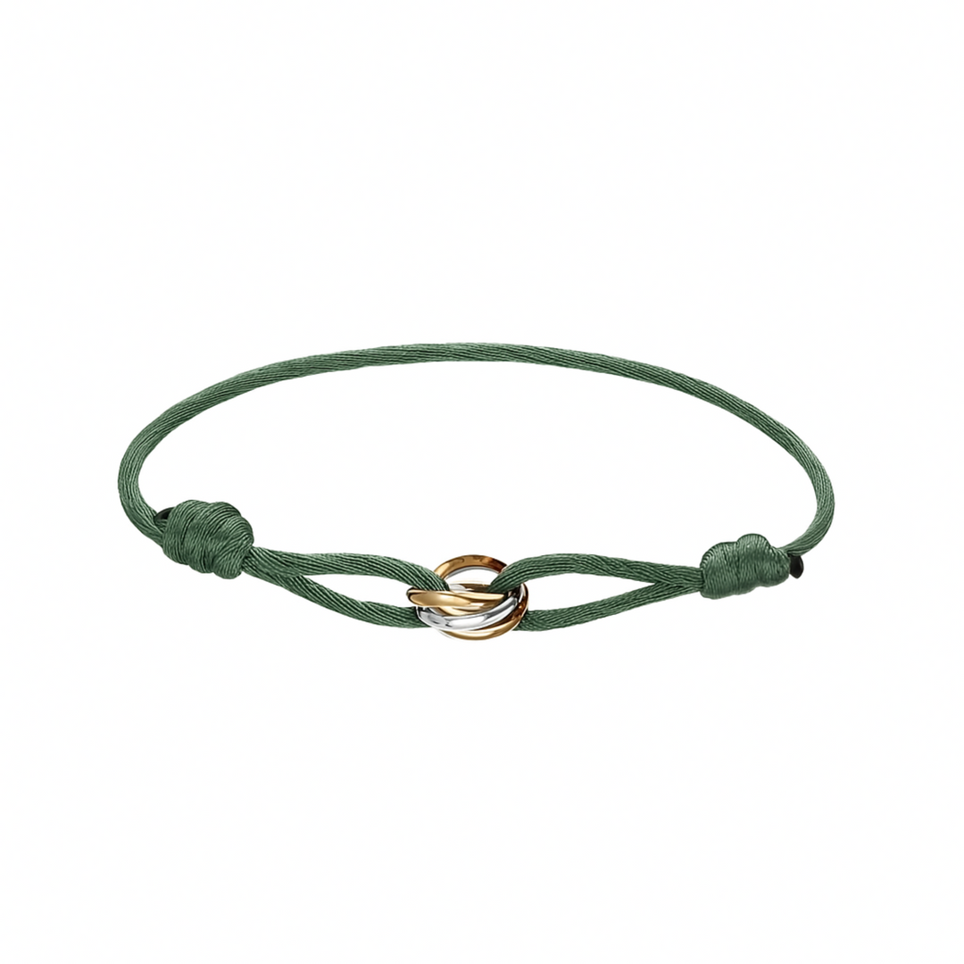 Trinity Tri-Tone Cord Bracelet