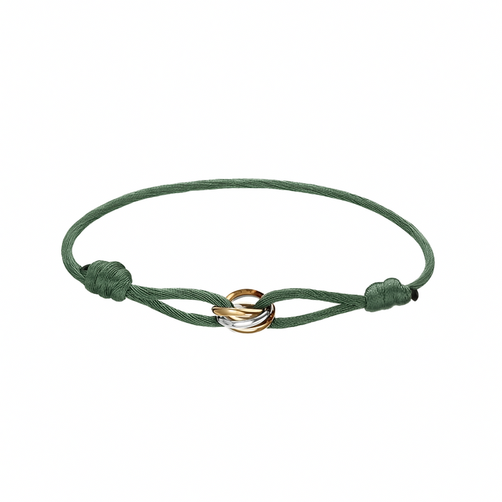 Trinity Tri-Tone Cord Bracelet