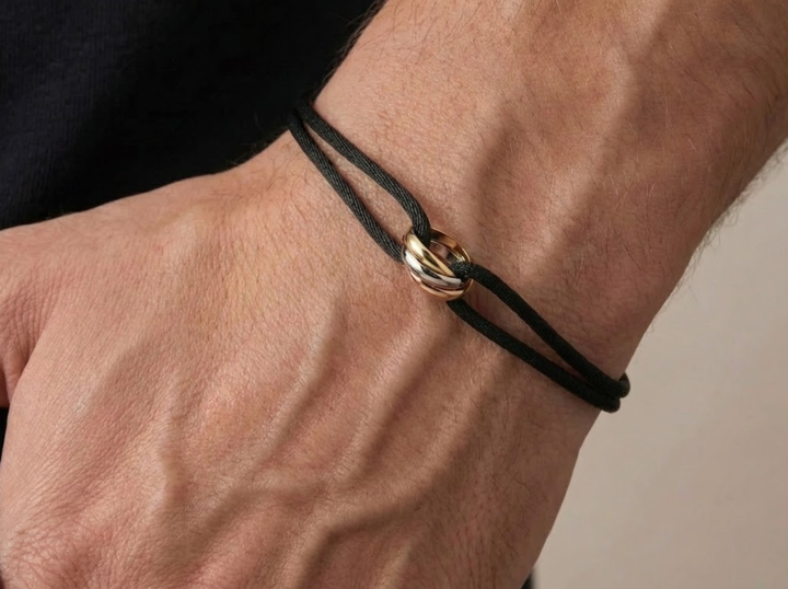 Trinity Tri-Tone Cord Bracelet