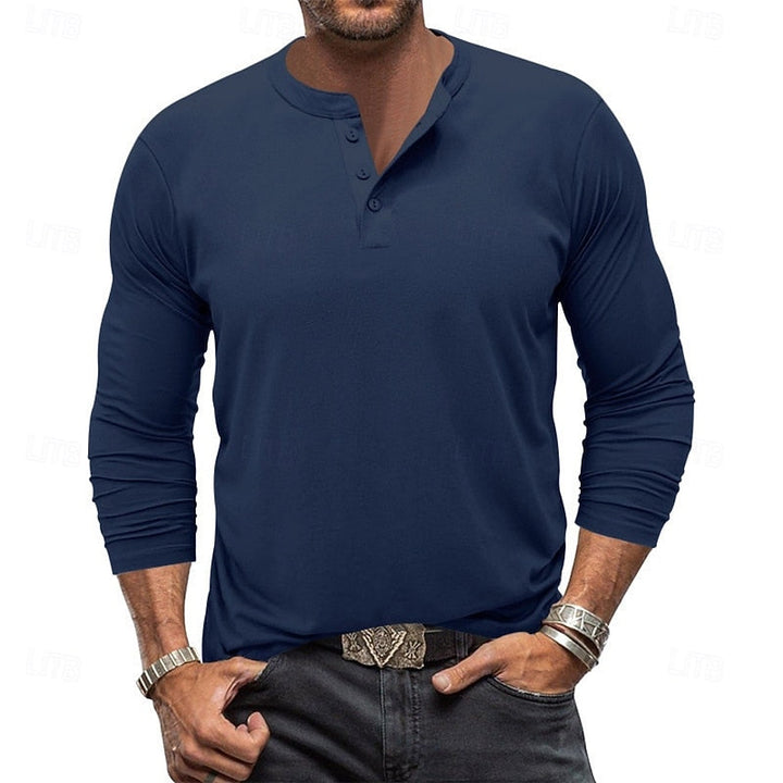 Beckett™ | Men's Classic Long Sleeve Henley Shirt