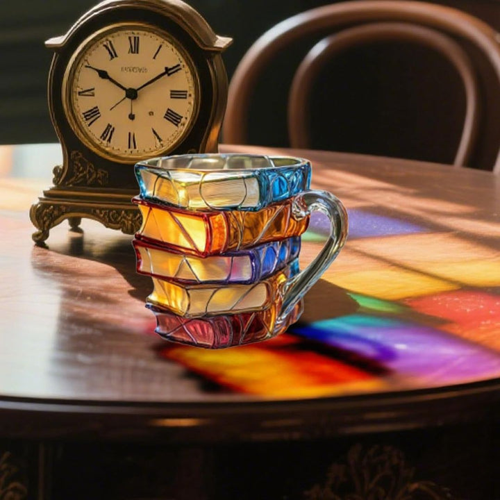 Unique Handmade 3D Gratitude Cup for Book Lovers