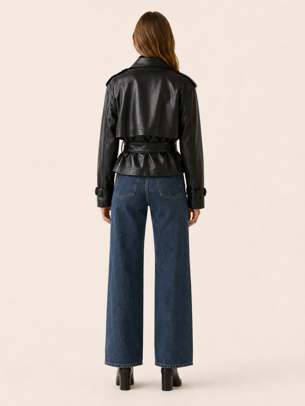 Valentina™ | Cropped Trench Jacket with Tie Waist