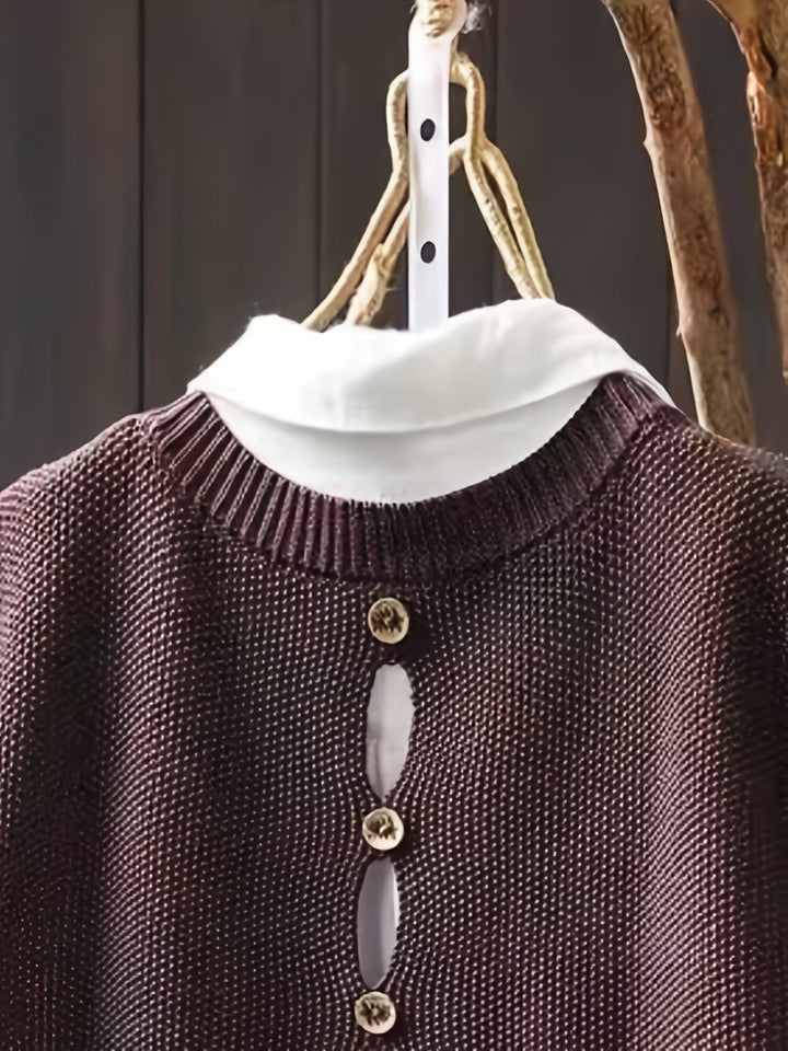 Idony™ | Women's Knit Sweater Vest and Shirt Two Piece Set