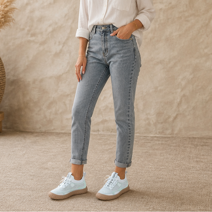Josiane™ | Women's Knit Casual Sneakers with Cushioned Flexible Sole