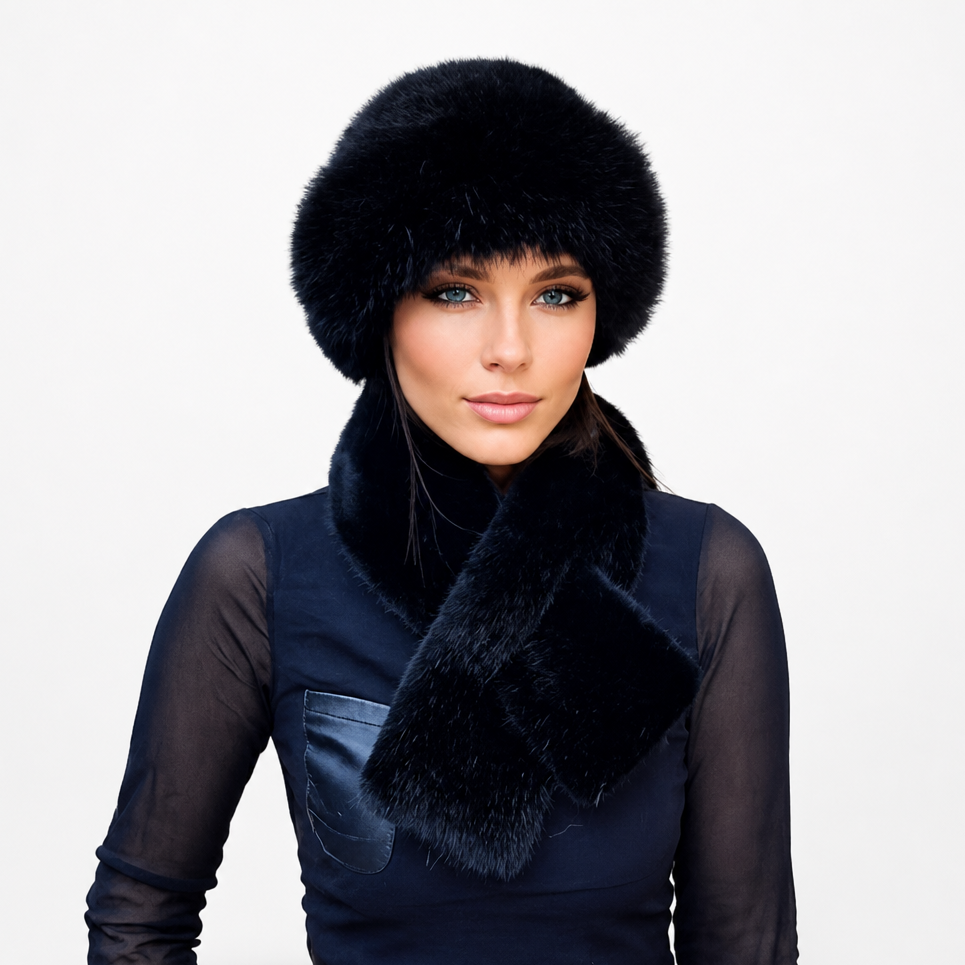 Suzanne™ | Women's Plush Winter Hat and Scarf Set