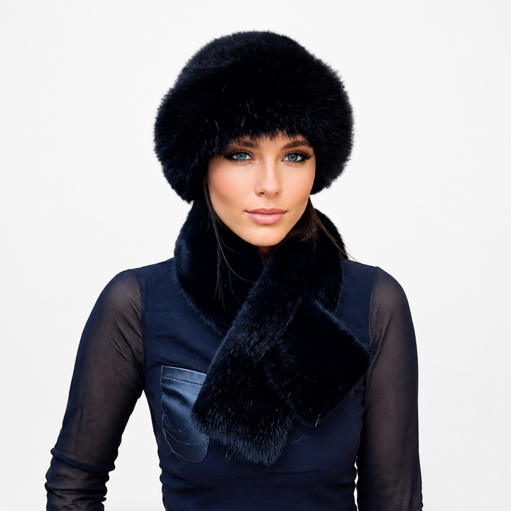 Suzanne™ | Women's Plush Winter Hat and Scarf Set