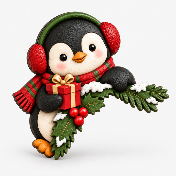 Fanchon™ | Christmas Door Frame Corner Decoration with Peeking Figure