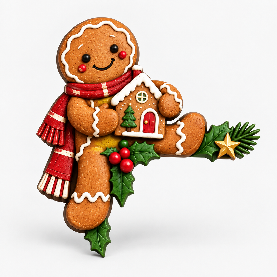 Fanchon™ | Christmas Door Frame Corner Decoration with Peeking Figure
