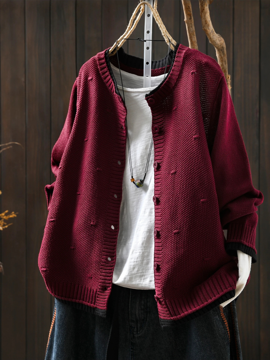 Marisole™ | Women's Oversized Chunky Knit Button Front Cardigan