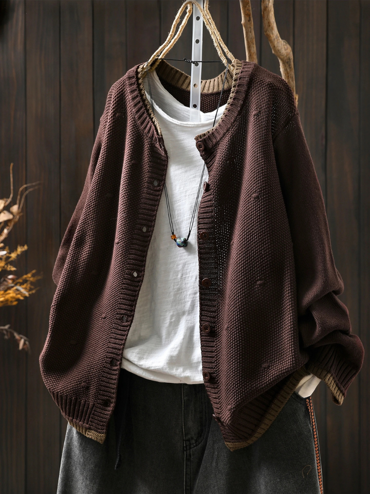 Marisole™ | Women's Oversized Chunky Knit Button Front Cardigan