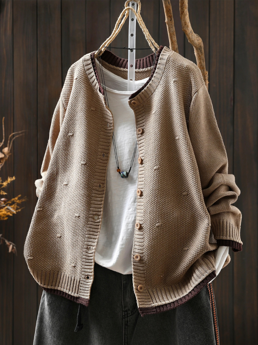 Marisole™ | Women's Oversized Chunky Knit Button Front Cardigan