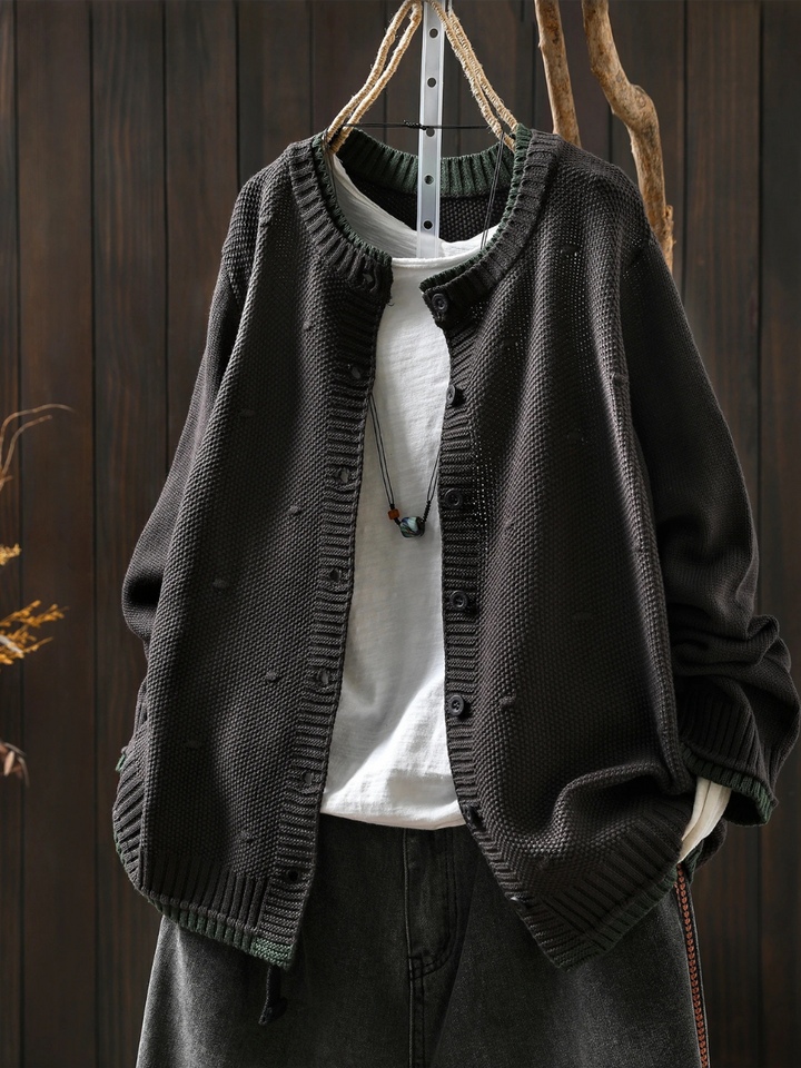 Marisole™ | Women's Oversized Chunky Knit Button Front Cardigan