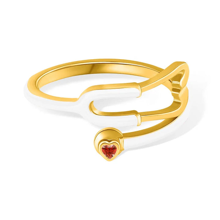 Ophelia™ | Heart Stethoscope Ring