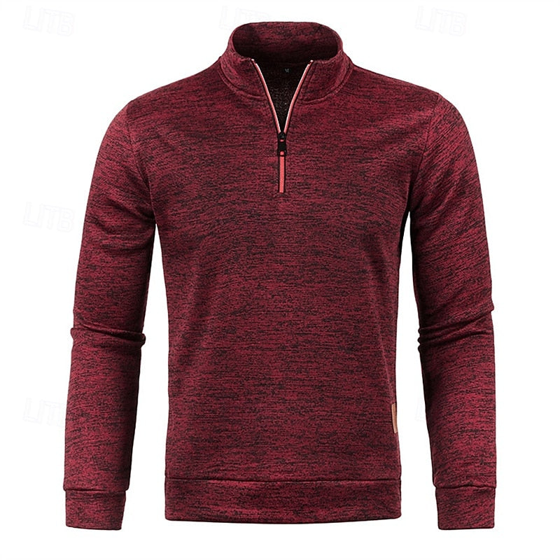 Percival™ | Men's Big and Tall Quarter Zip Pullover Sweater
