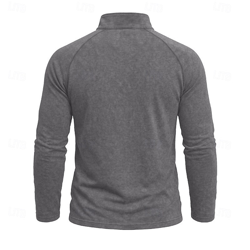 Anselm™ | Men's Relaxed Zip-Neck Long Sleeve Pullover