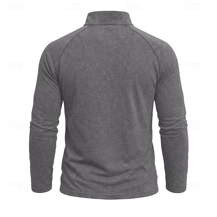 Anselm™ | Men's Relaxed Zip-Neck Long Sleeve Pullover