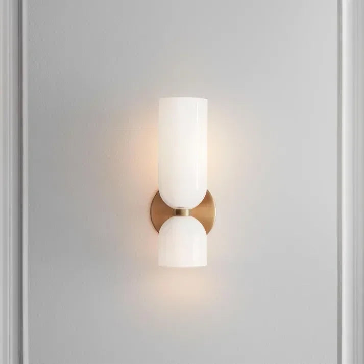 Modern Glass Wall Light — view 1