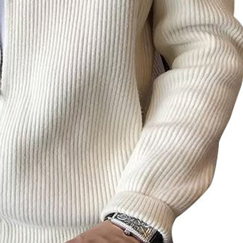 Peregrine™ | Men's Ribbed Stand Collar Zip Front Cardigan