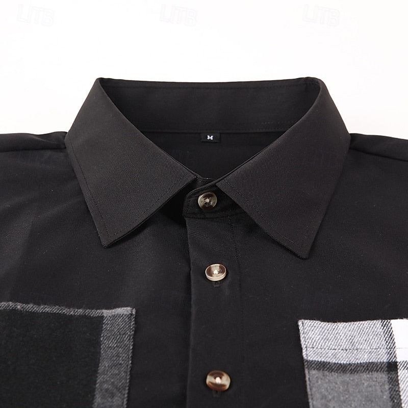 Draven™ | Men's Patchwork Lapel Shirt Jacket
