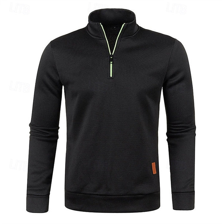 Percival™ | Men's Big and Tall Quarter Zip Pullover Sweater