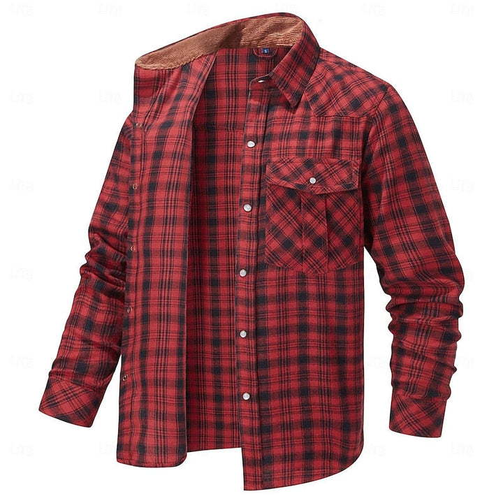 Dashiell™ | Men's Lined-Collar Plaid Overshirt