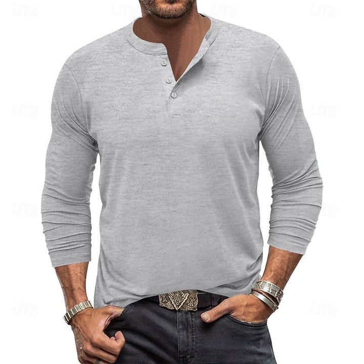 Beckett™ | Men's Classic Long Sleeve Henley Shirt
