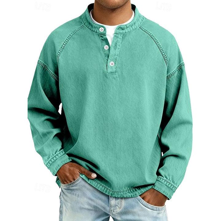 Channing™ | Men's Washed Raglan Henley Shirt