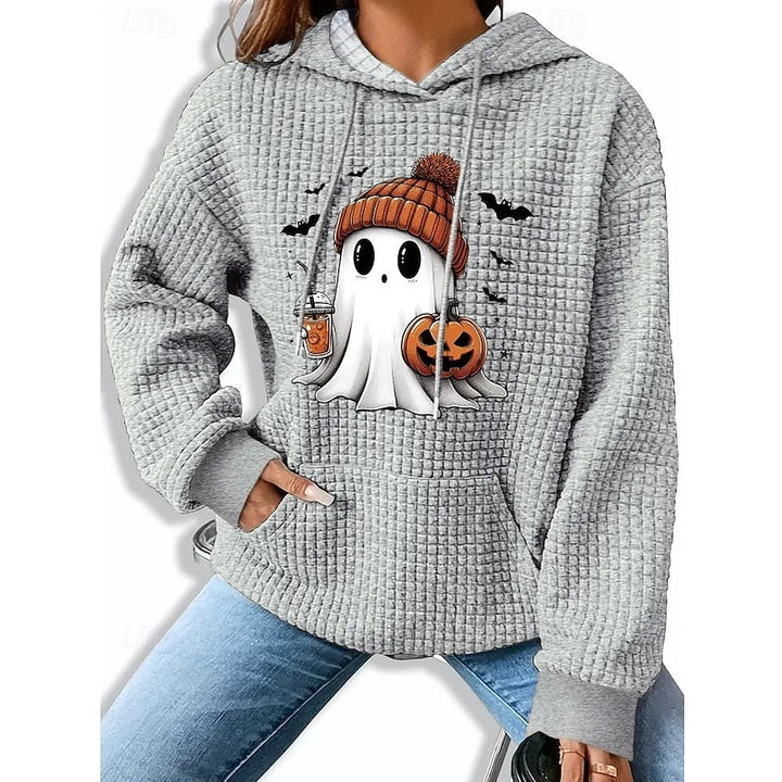 Petronella™ | Women's Halloween Ghost Print Hoodie