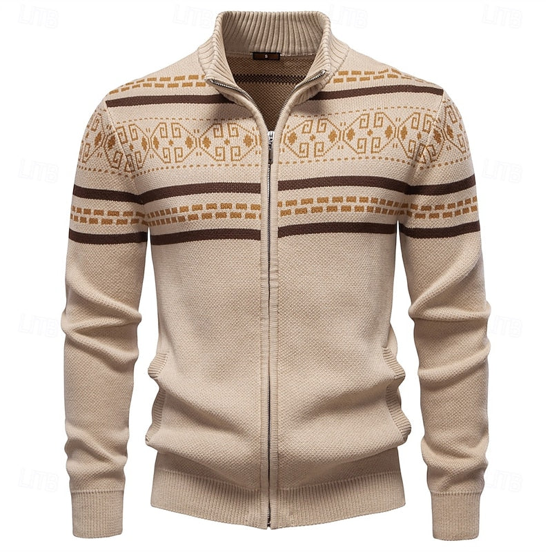 Lorcan™ | Men's Fair Isle Zip Up Christmas Cardigan