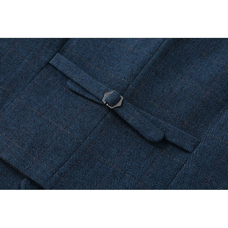 Jasper™ | Men's Herringbone V-Neck Waistcoat