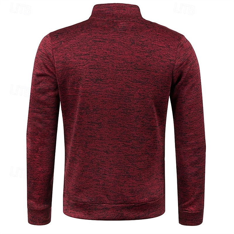 Percival™ | Men's Big and Tall Quarter Zip Pullover Sweater